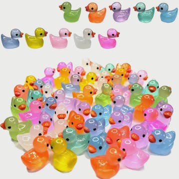 Lichtgevende Mini Eendjes - Decoratie & Micro Landschap - Se, Verzenden, Nieuw