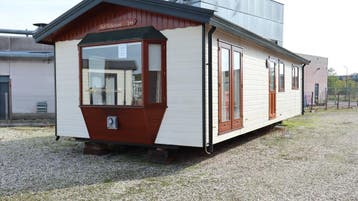 Diamant Chalet 11.00 x 4.20 m in perfecte staat, Caravans en Kamperen, Tot en met 2