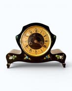 Pendule - Art Nouveau Hout, Messing - 1910-1920