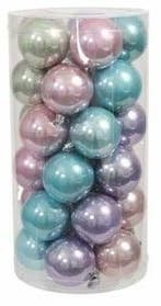 Kerstballen kunststof onbreekbaar Pastel combi 6 cm 30 stuks, Diversen, Kerst, Ophalen of Verzenden, Nieuw