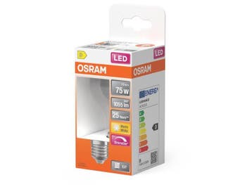 Ca. 13x LED Lamp, Osram, e27 peer, warmwit, 7.8w, Nieuw