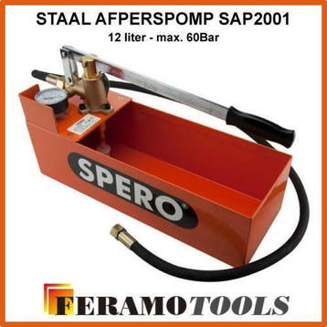 Afperspomp 12ltr staal afpers pomp druktestpomp afpersen, Ophalen of Verzenden, Nieuw