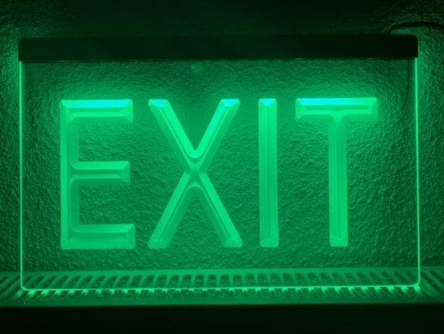 Exit uitgang neon bord lamp LED verlichting reclame lichtbak, Verzamelen, Merken en Reclamevoorwerpen, Nieuw, Verzenden