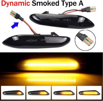 Dynamisch knipperlicht ZWART BMW E90 E91 E92 E93 E60 E87 E82, Nieuw