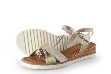 Tamaris Sandalen in maat 40 Goud, Tamaris, Overige kleuren, Verzenden, Sandalen of Muiltjes