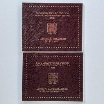 Vaticaan. 2 Euro 2023 Perugino + Manzoni (2 coins)