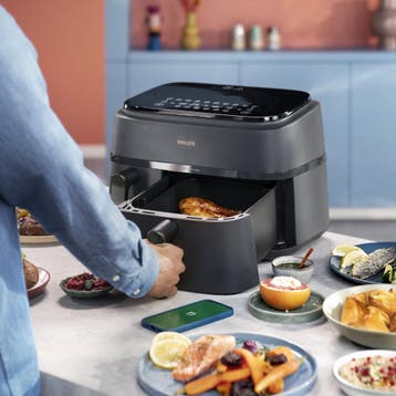 Philips 3000 series NA350/00 Airfryer met twee manden uit de, Witgoed en Apparatuur, Airfryers, Ophalen of Verzenden, Nieuw