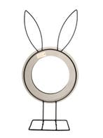 Metalen Frame Haas Bunny Zwart L20W10H61, Hobby en Vrije tijd, Knutselen, Ophalen of Verzenden, Nieuw