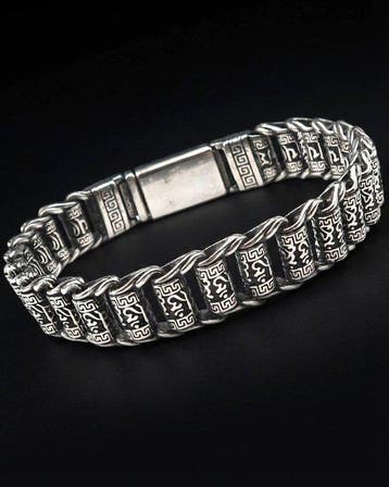 Boeddhistisch armband - Gebedsmolens - Mantra Om mai padme