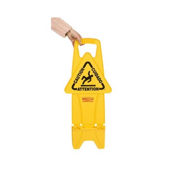 Rubbermaid Stabiel waarschuwingsbord - geel, Verzenden
