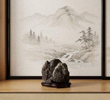 Steen - Japanse Zen-kunst Suiseki (kijksteen) -