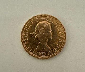 Verenigd Koninkrijk. Elizabeth II. Sovereign 1966, Postzegels en Munten