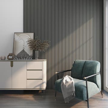 Akoestisch Wandpaneel Vang set van 8 mdf 5,76 m² eiken licht, Verzenden, Nieuw