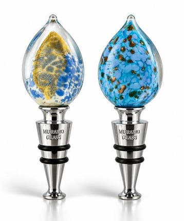 sculptuur, tappi per bottiglie in vetro di murano - 11 cm -