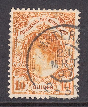 Nederland 1905 - Koningin Wilhelmina Bontkraag - NVPH 80, Gestempeld