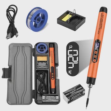 Mini Digitale USB Soldeerbout Set met Instelbare Temperatuur, Verzenden, Nieuw
