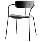 &tradition Pavilion Av2 Fauteuils Zwart - Eetkamerstoel -, Zo goed als nieuw, Zwart