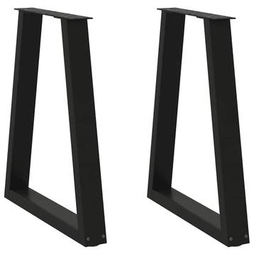 vidaXL Eettafelpoten 2 st V-vormig 60x(72-73,3) cm staal, Verzenden, Nieuw