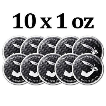 Niue. 2 Dollars 10 x 2025 1 oz $2 NZD Niue Rhode Island