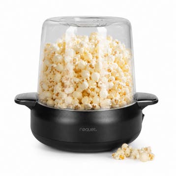 RØQUET Popcorn Maker - Popcornmachine - Zwart - zonder olie, Verzenden, Nieuw