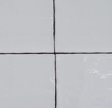 Wandtegel Handvorm Terre WoW Grey Glossy Grijs Glans 15x15, Nieuw, Minder dan 20 cm, 10 m² of meer, Wandtegels