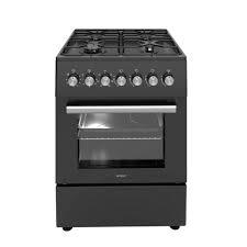 Wiggo WO-E606A (BB) Serie 6 60cm Gasfornuis Zwart, Witgoed en Apparatuur, Fornuizen, Verzenden, Nieuw