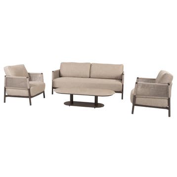 Boaz Savanne stoel bank loungeset 4 delige keramiek terre 4, Tuin en Terras, Tuinsets en Loungesets, Ophalen of Verzenden, Nieuw