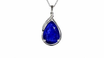 Zonder minimumprijs - Hanger - 14 karaat Witgoud - 18.63ct.