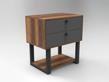 Skåne Home - Ladenkast - Baroque-Anthracite/Zwart - 80 x 52, Ophalen, 1 of 2 laden, Nieuw, 50 tot 100 cm