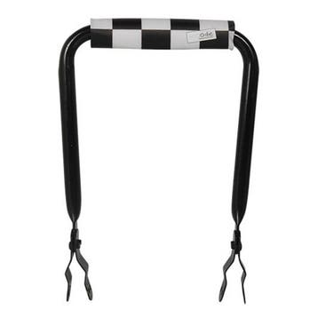 Hooodie Rugsteun Rugleuning  zwart met Black Checkers rugkus, Verzenden, Nieuw
