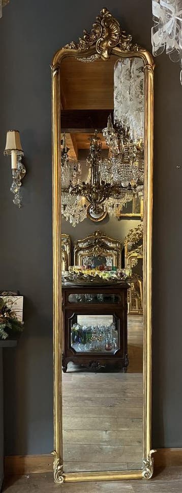 Antieke &amp; Design Kroonluchters &amp; Franse Spiegels!, Huis en Inrichting, Ophalen, Gebruikt, Glas