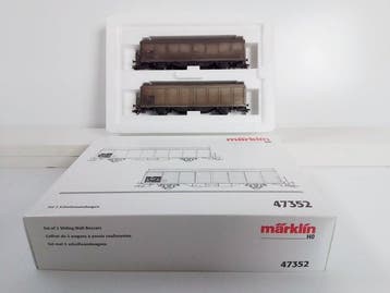 Märklin H0 - 47352 - Modeltrein (1) - Set schuifwandwagons, Nieuw