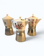 Flory Express - Koffiepot (3) - Moka - Aluminium, Porselein