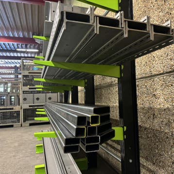 Draagarmstelling licht en sterk, 2 meter, 290 kg per arm, Verzenden
