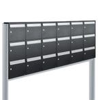 Brievenbusunit Flow set vrijstaand 6-breed, 3-hoog - zwart, Verzenden, Nieuw