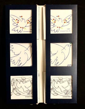Succession Picasso - Onderzetter (6) - Porselein -, Antiek en Kunst