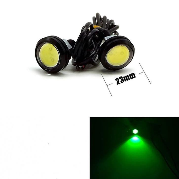 23MM LED - Eagle Eye - Groen - Waterproof, Auto diversen, Tuning en Styling, Ophalen of Verzenden
