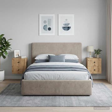 vidaXL Wandbeugel Bedkast 2 st Artisanaal eiken 33 x 34,5 x, Minder dan 45 cm, Verzenden, Nieuw, Minder dan 55 cm