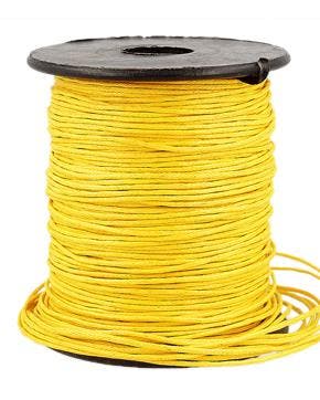 Waxkoord Rol (70 m) Geel 1 mm, Nieuw