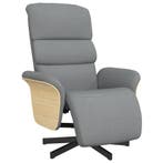 Relaxfauteuil draaibaar | Lichtgrijs | Tweedekansje OP=OP, Huis en Inrichting, Fauteuils, Gebruikt, 75 tot 100 cm, Ophalen of Verzenden
