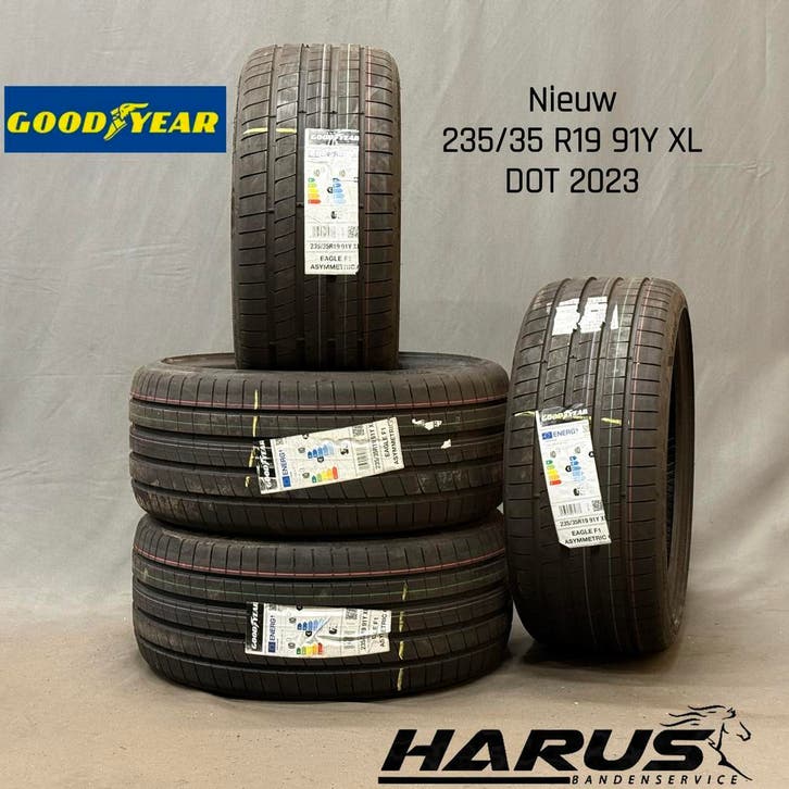 235/35/19 91Y Goodyear zomerbanden nieuw 4X GRATIS MONTAGE, Auto-onderdelen, Banden en Velgen, 19 inch, Erkend duurzaam, Zomerbanden