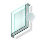 Dubbel glas Figuur Crepi blank 4mm - sp - 4mm, Ophalen of Verzenden, Nieuw