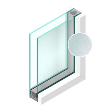 Dubbel glas Figuur Crepi blank 4mm - sp - 4mm, Doe-het-zelf en Verbouw, Glas en Ramen, Ophalen of Verzenden, Nieuw