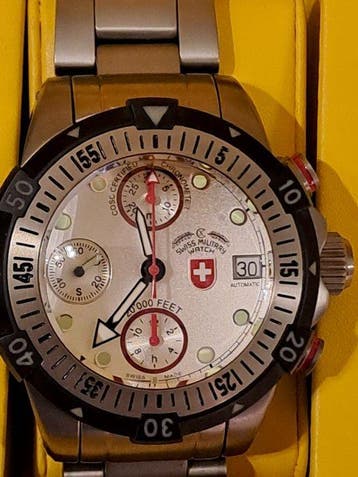 CX Swiss Military Watch - 20000 FEET - S35/1000 - Heren -, Nieuw