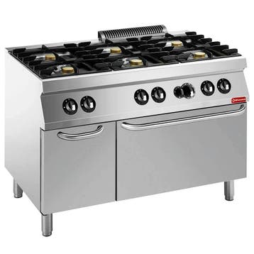 Fornuis + Oven | MAXIMA 700+ | Gas | 6 Branders (6x 5.5kW) +, Verzenden, Nieuw in verpakking