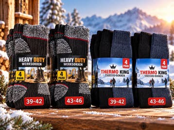 Stevige werksokken en warme thermosokken, Kleding | Heren, Nieuw