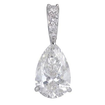 Zonder minimumprijs - Hanger - 14 karaat Witgoud - 2.65ct.