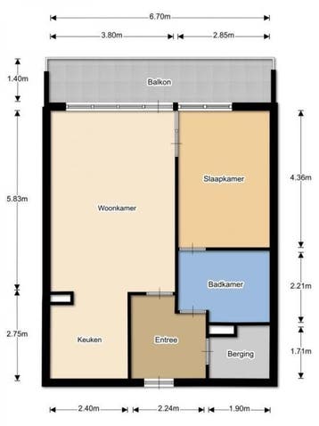 Te Huur 2 Kamer Appartement Binnenwater In Zoetermeer, Direct bij eigenaar, Zoetermeer, Appartement, Zuid-Holland
