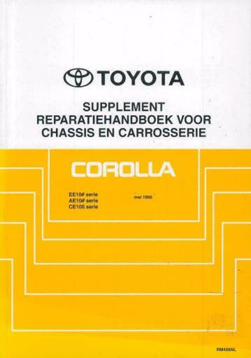 1995 Toyota Corolla chassis en carrosserie reparatiehandboek, Verzenden