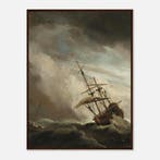 Ingelijste Poster - Willem van de Velde (II) Reproductie